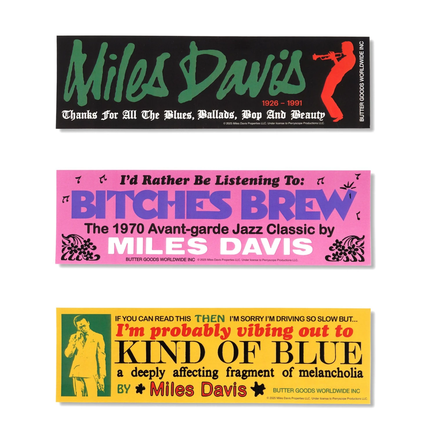 Miles Bumper Sticker Pack - Image 2