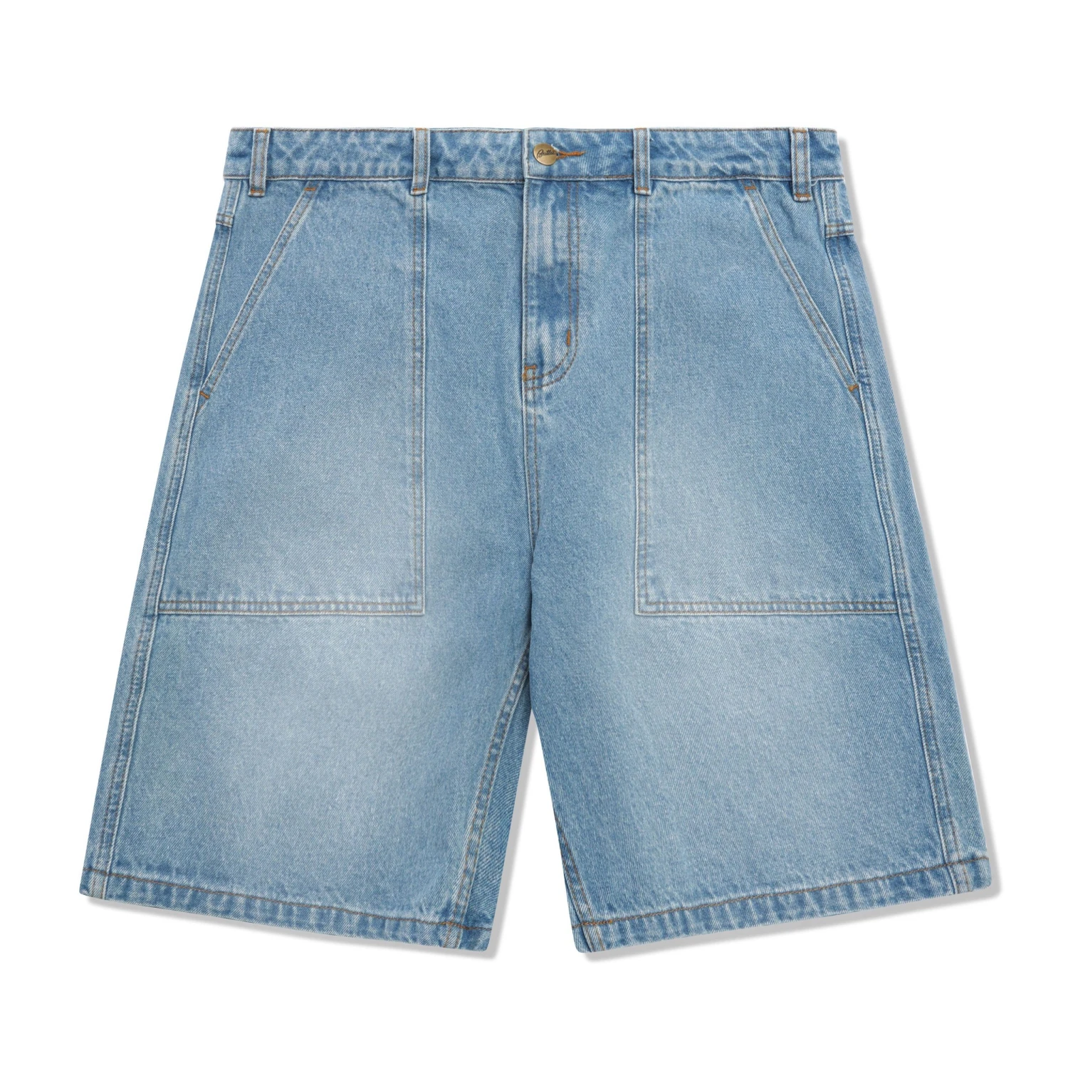 Patch Pocket Denim Shorts - Image 6