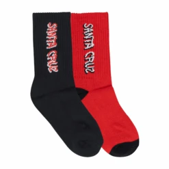 Santa Cruz Screaming Wave Strip Socks (Youth)