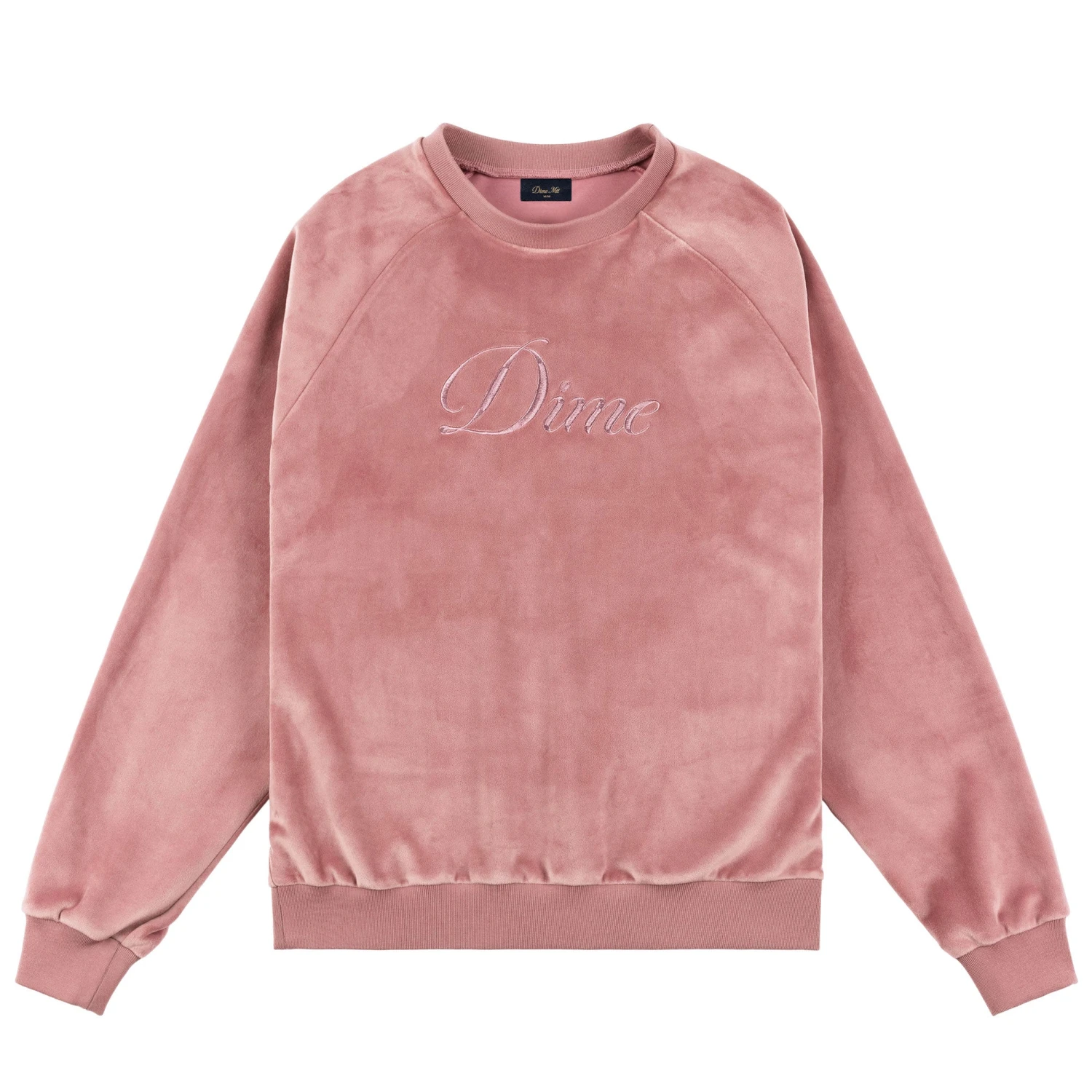Cursive Velvet Crewneck