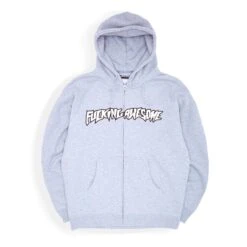 Stamp Logo Zip Hoodie