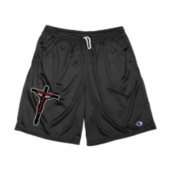 Crucifix Mesh Baller Shorts