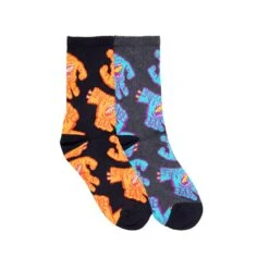 Santa Cruz Crowded Hand Crew Socks (Youth)