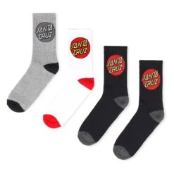 Santa Cruz Cruz Socks 4-Pack