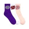 Santa Cruz Oval Dot Girls Mid Socks (3 Pack)