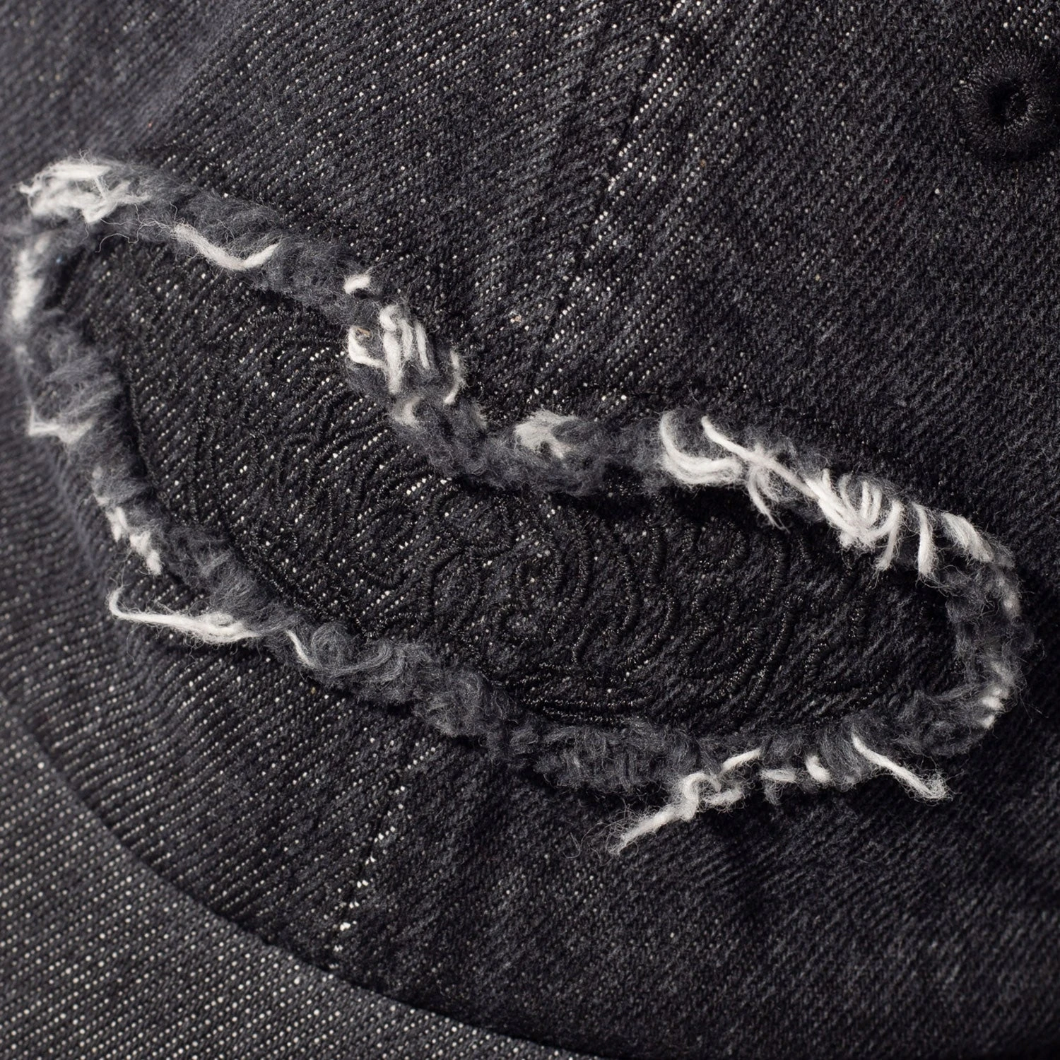 Velvet Applique Denim Cap - Image 3