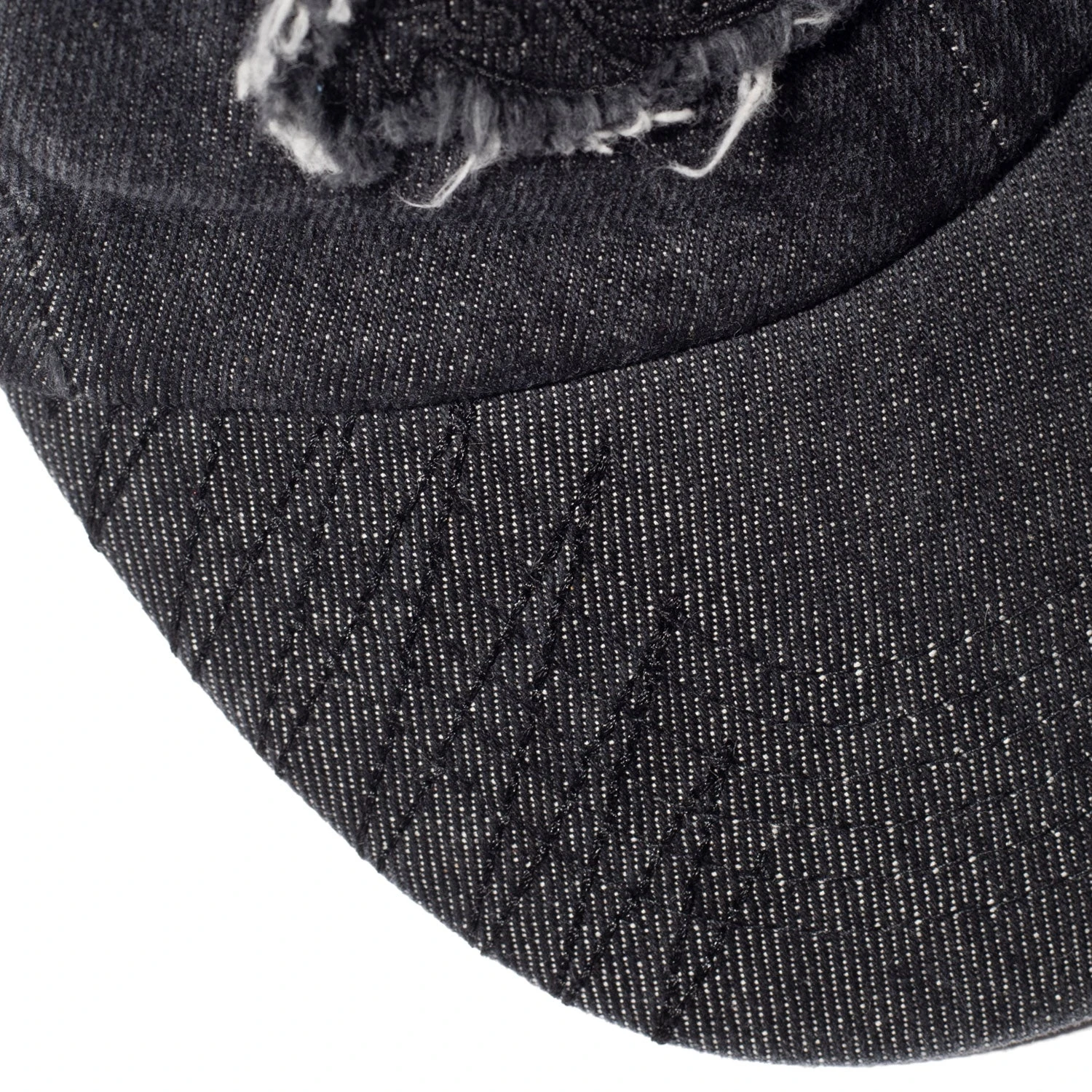 Velvet Applique Denim Cap - Image 4
